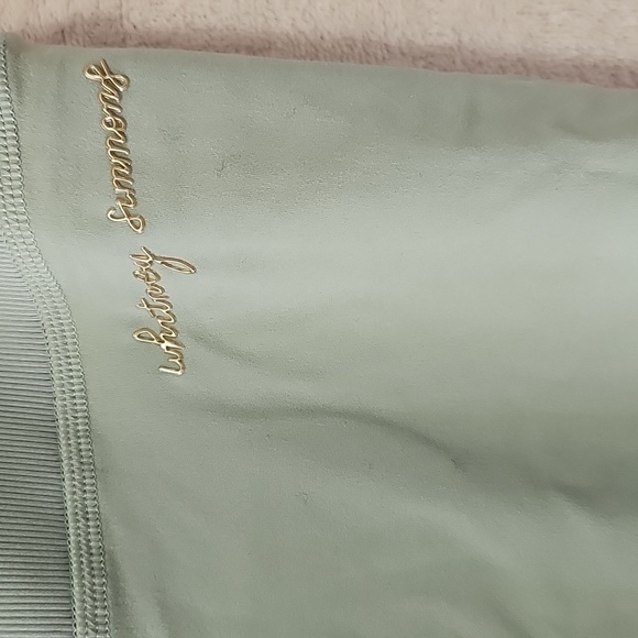 Whitney Simmons Rib Waist Gymshark Leggings Limited Edition Moss Green L NWT - Picture 4 of 6